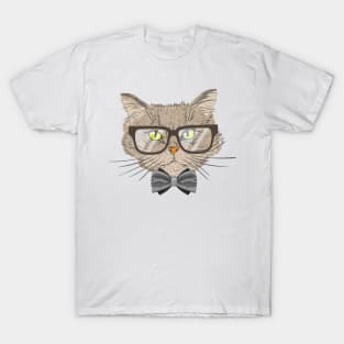 Hipster Cat T-Shirt